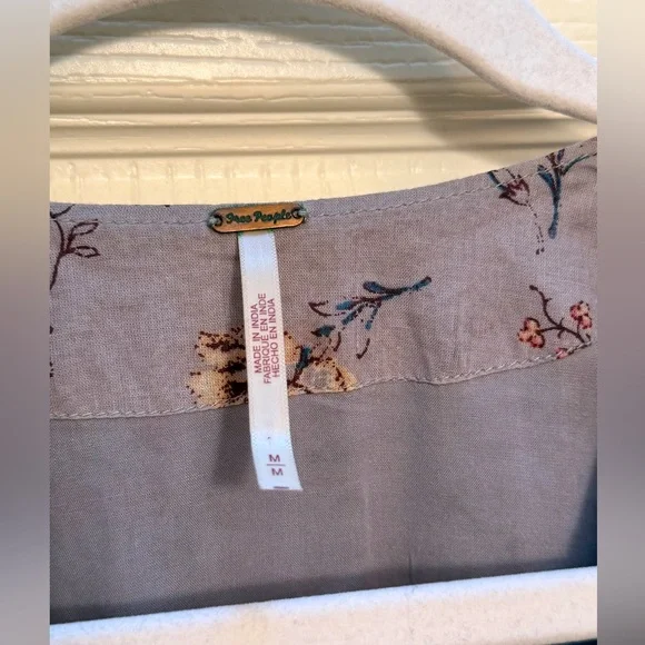 Free People Floral Dress in Gray and Blue - Picture 8 of 8